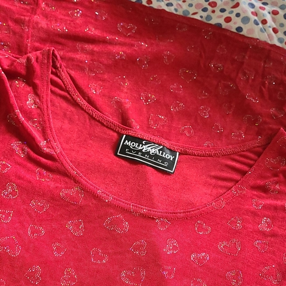 (90s Baby Doll Dress)Glittered, slinky plus size sun dress - Picture 4 of 6